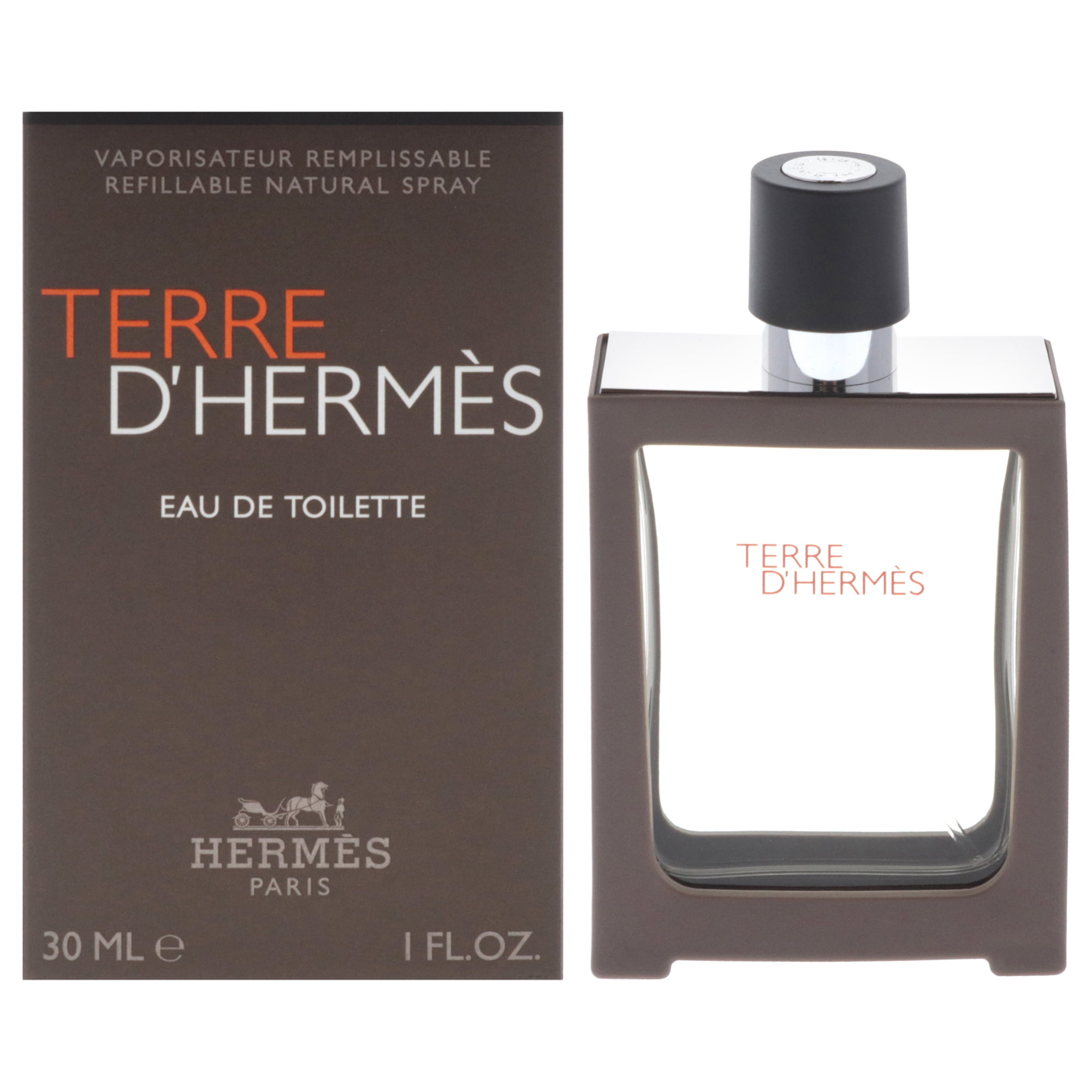 新品 HERMES EAU DE TOILETTE NATURAL SPRAY Hermes Terre D'Hermes Eau De Toilette Spray, Woody Citrus Cologne