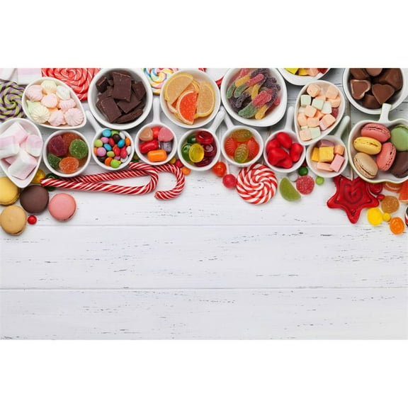 Candyland Board Wall Birthday Backdrop Photography ration Custom Childr Candy Bar Lollipops Party Studio Photo Background
