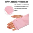 thumbnail image 6 of LAVA Cooling Shawl Arm Sleeves for Women UV Protection Golf Arm Covers with Finger Hole for Outdoor Sports Running Driving Cycling Navy Blue, 6 of 10