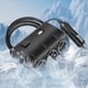 thumbnail image 2 of Divisor enchufe JShteea para encendedor cigarrillos coche 3 en 1 adaptador cargador USB 12-24V negro, 2 of 9