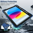 thumbnail image 5 of GEAK Compatible with Apple iPad A16 11th/10th Generation 11 inch Case with Screen Protector, 360° Shockproof Stand Cover Case with Pencil Holder for iPad 10th 11th Gen 2025, 5 of 8