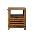 thumbnail image 3 of HomeRoots 486395 26 in. Manufactured Wood Square End Table, Oak, 3 of 5