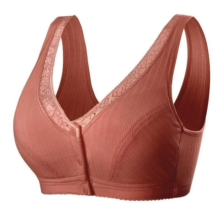 Comfortable Cotton Large Size Bra Imported Lace Seamless Soft Bra for Daily  Wear Sports Bra 46 Dark Skin Color