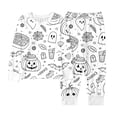 thumbnail image 6 of Yuncity Girl Pajamas Halloween Diy Autumn Winter Long Sleeve Jammies Casual Pjs Cozy Comfortable Loungewear Size 2-3 Years White, 6 of 8