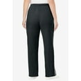 thumbnail image 2 of Woman Within Plus Size Better-Fleece Side-Stripe Pull-On Sweatpants, 2 of 3