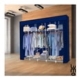 thumbnail image 3 of Armario Grande Closet Reforzado Portatil LUMO 205cm Organizador azul MEDIANO, 3 of 7