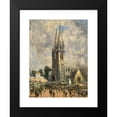 thumbnail image 2 of Frank Myers Boggs 19x24 Black Modern Framed Museum Art Print Titled - Church in Normandy, 2 of 5