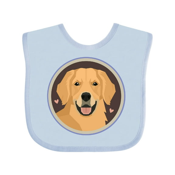 Inktastic Golden Retriever Dog Boys or Girls Baby Bib