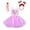 ZA White, variant on Child Girls Birthday Party Tulle Pageant Dress Valentine's Day Party Festival Gown Dresses Pink S(2 Years-3 Years)