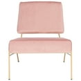 thumbnail image 2 of SAFAVIEH Romilly Modern Glam Velvet Accent Chair, Dusty Rose, 2 of 7