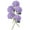 Purple, variant on 5PCS 15.4In Artificial Hydrangea Silk Flowers Bouquet Faux Hydrangea Stems for Wedding Centerpieces Home Decor (White, 5)