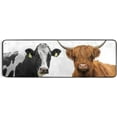 thumbnail image 5 of Dreamtimes Scottish Cow Runner Rug 2'x6' Kitchen Rug Non Slip with Rubber Backing White Cattle Washable Soft Area Rug Carpet Entryway Rug Runner for Hallway Bedroom Kitchen Decor, 5 of 6
