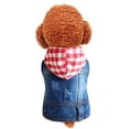 thumbnail image 5 of Dog Jean Jacket Cool Shirt Breathable Spring Fashion Vest Clothing For Small Dogs Cats Pet Skirt DOPI（2Pack）, 5 of 5