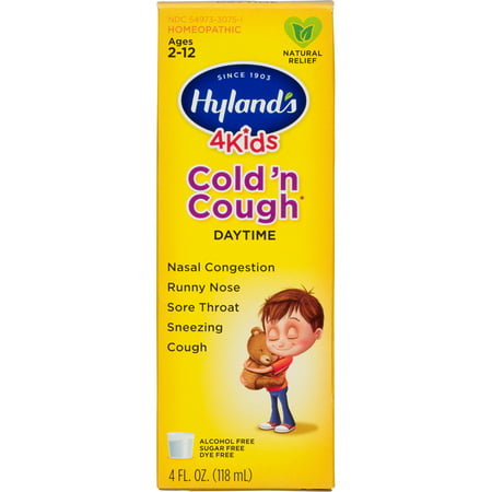 Hyland's 4 Kids Cold 'n Cough Relief Liquid, Natural Relief of Common Cold Symptoms, 4 (Best Remedy For Cold Symptoms)