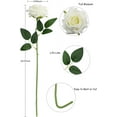thumbnail image 6 of Morttic Artificial Flowers 12Pcs White Roses Fake Flowers Real Looking Silk Fake Roses with Stem in Bulk for Home Valentine's Day Decorations, White, 6 of 6