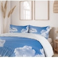 thumbnail image 6 of Ambesonne Nature Duvet Cover Set, Clouds Scenery, 2-Calking, Blue White, 6 of 7