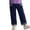 A1 Navy, variant on Glisme Infant Girls Athletic Pants Graphic Straight Leg Sweatpants With Pockets And Drawstring Fall Casual Girls Baggy Trousers Size 12-24 M