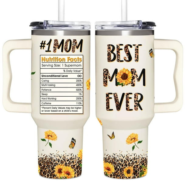 Vaso AT2Z GLOBAL Best Mom Ever 1,2 L de acero inoxidable