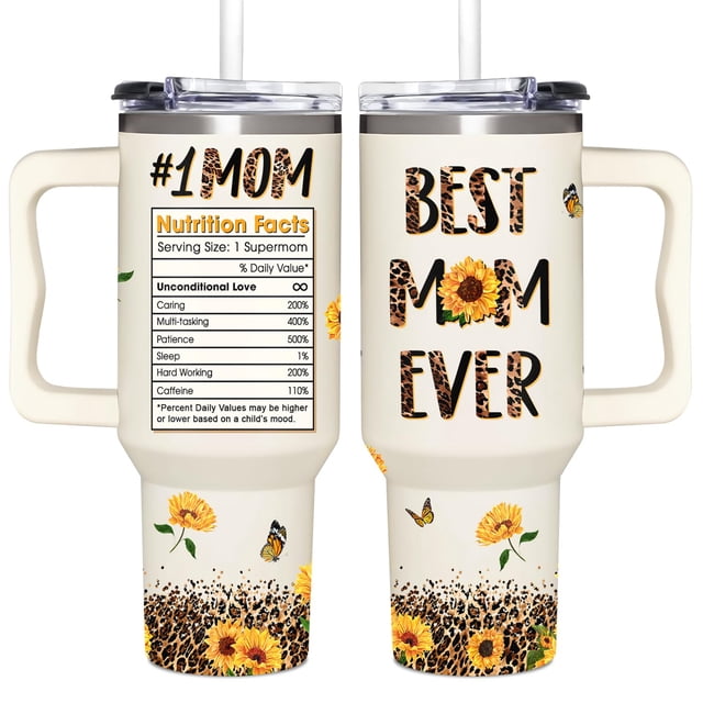 Vaso AT2Z GLOBAL Best Mom Ever 1,2 L de acero inoxidable