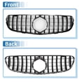 thumbnail image 6 of Front Upper Hood Bumper Grille Grill for Mercedes-Benz GLC250 17-18 Grille Grill AMG Style Gloss Black, 6 of 7