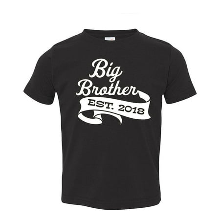 Blue Toddler T-shirt - Fasciino - Big Brother Est 2018 Toddler Kids T-Shirt
