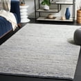thumbnail image 2 of SAFAVIEH Natura Fredrick Striped Area Rug, Ivory/Blue, 6' x 6' Square, 2 of 9