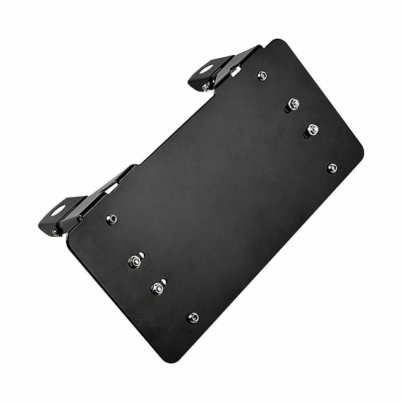 Winch Roller Guide Rope License Plate Frame Mount Bracket Holder For