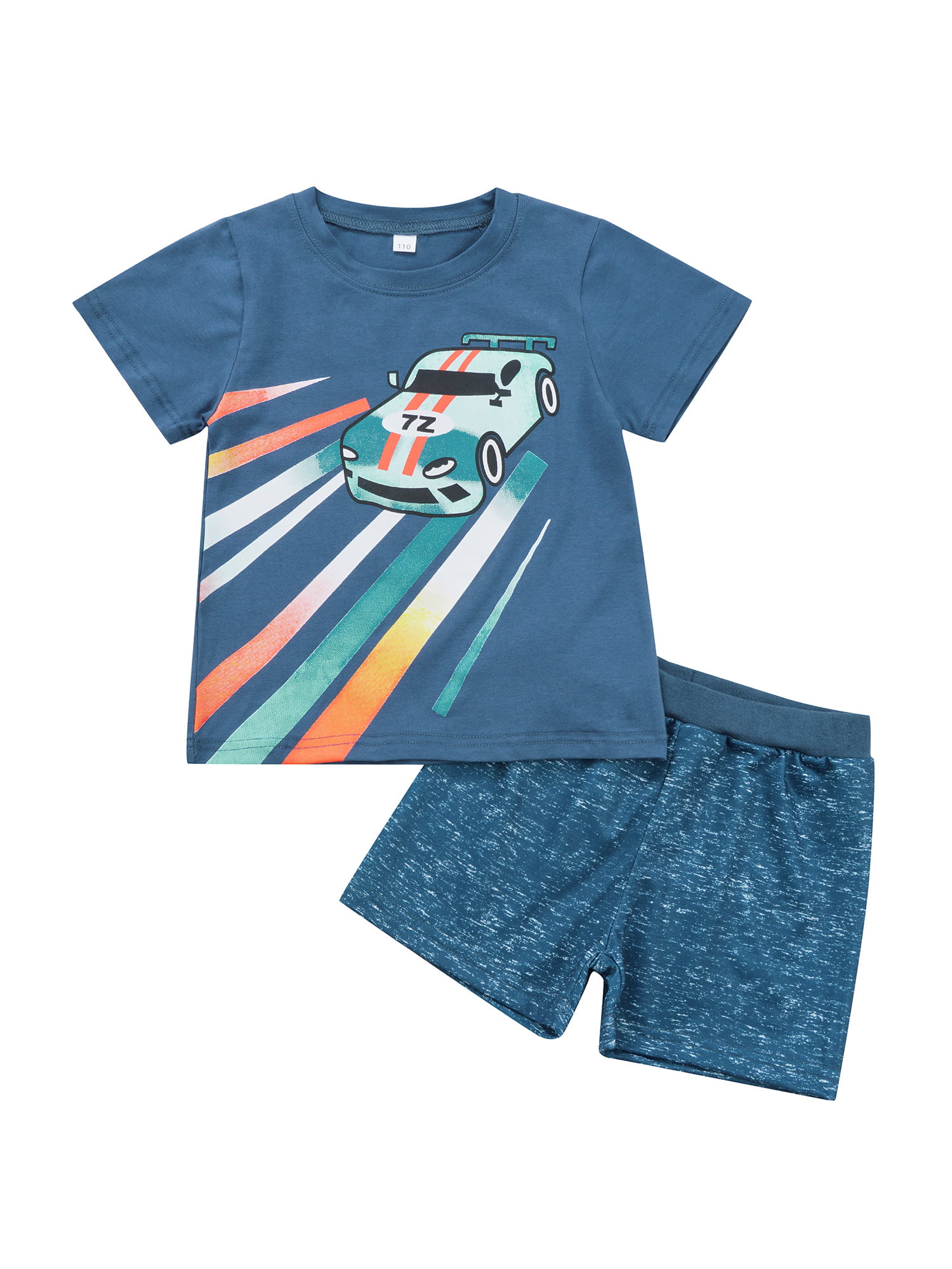 FUNNEH Game Cartoons Kids Casual T Shirt Tops Shorts Sportwear Pyjamas Set 