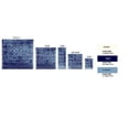 thumbnail image 3 of Furnish My Place Trellis Pattern Runner Rug - 2 ft. x 8 ft., Navy, Premium Rectangular Rug with Transitional Design, 3 of 6