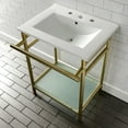thumbnail image 7 of Kingston Brass Vpb24187w8 24" Rectangular Ceramic, Glass, Stainless Steel Console Bathroom, 7 of 7