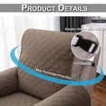 thumbnail image 5 of DYStyle Furniture Protector Quilted Recliner Slipcover Armchair Cover Slipcover with Elastic Ribbon Seat Cover, 5 of 6