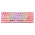 thumbnail image 1 of Teclado mecánico Baoblaze CK62 61 Teclas Retroiluminación RGB 60% Eje rojo rosa, 1 of 8