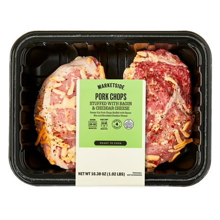 Marketside Pork Chops stuffed with Bacon & Cheddar Cheese