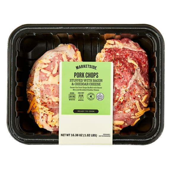 Marketside Pork Chops stuffed with Bacon & Cheddar Cheese
