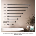 thumbnail image 4 of Gatco 962MX Glam 18" ADA Compliant Stainless Steel Grab Bar, Matte Black, 4 of 4