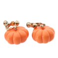 thumbnail image 3 of 1 Pair Pumpkin Earrings Ear Cuffs Halloween Ear Jewelry Women Clothing Accessory, 3 of 3