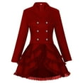 thumbnail image 2 of Styesk Dresses for Ladies Gothic Plus Lace Lace Solid Color Costume Stage Wear, 2 of 4