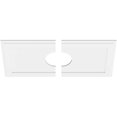 thumbnail image 4 of Ekena Millwork CMP36X18RE2-07000 7 in. ID x 12.5 in. Rectangle Architectural Grade PVC Contemporary Ceiling Medallion - 2 Piece, 4 of 4