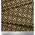 thumbnail image 2 of Soimoi Poly Georgette Fabric Check & Moroccan Ethnic Printed Fabric 1 Yard 52 Inch Wide, 2 of 3