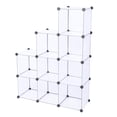 thumbnail image 7 of UBesGoo 9-Cube Storage Organizer, DIY Modular Plastic Storage Cube Bookcase Shelf Display, White, 7 of 7