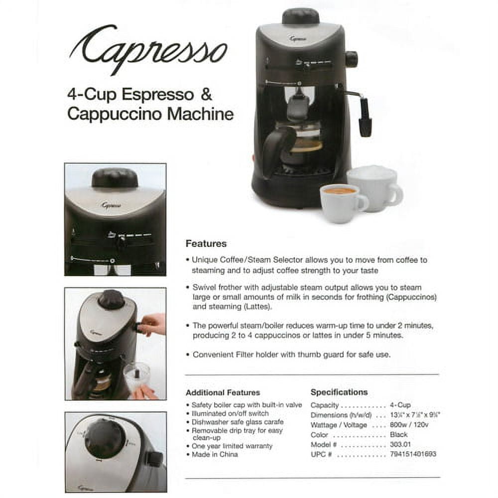 Espresso & Cappuccino Machine Capresso 4-Cup