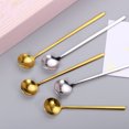 thumbnail image 4 of Unique Bargains 6Pack 5' Stainless Steel Espresso Spoons Mini Coffee Spoon Teaspoon, Gold, 4 of 4