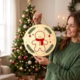 thumbnail image 6 of Qjidjing Christmas Tree Ornaments, Xmas Hanging Decor, Round Creative Wooden Styling, for Furniture Accent, Christmas Tree, Indoor Home Display, 6 of 7