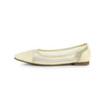 thumbnail image 7 of Unique Bargains Women's Mesh Pointed Toe Slip-On Ballet Flats Beige 9, 7 of 7