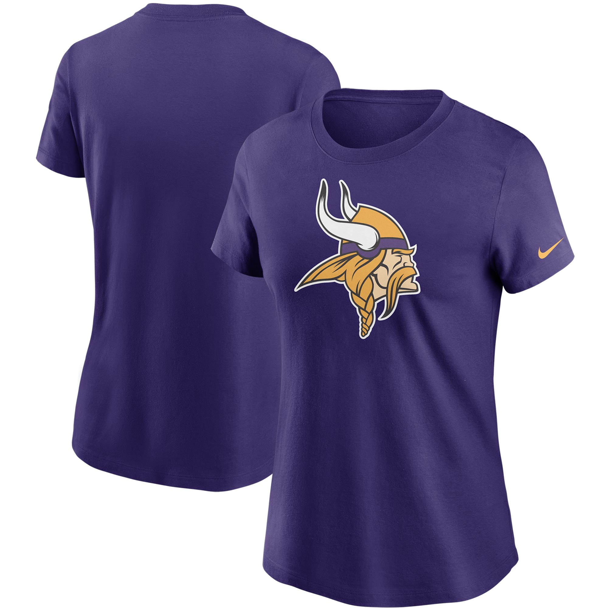 Minnesota Vikings Nike Women's Logo Essential T-Shirt - Purple ...
