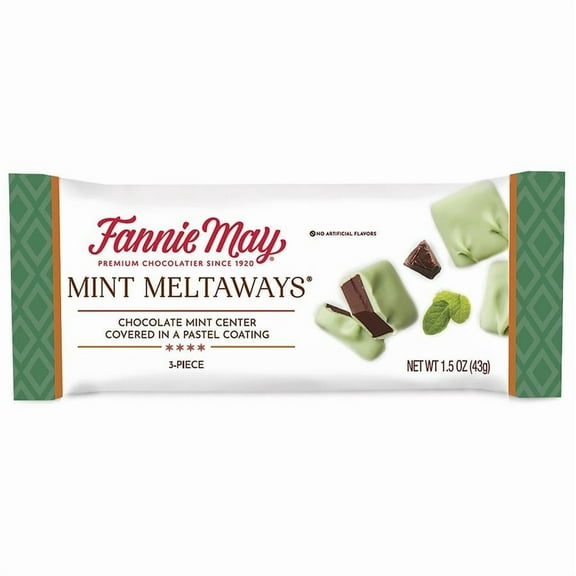 Fannie May Mint Meltaways 1.5 oz Pack of 2