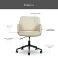thumbnail image 2 of Better Homes & Gardens Lillian Office Chair, Cream, 2 of 13