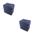 thumbnail image 1 of tamizeot Inflatable Foot Rest 3 Layers Foot Stool Foot Rest Pillow for Travelling Deep Blue 40 x 30 x 43cm 2Set, 1 of 6