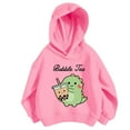 thumbnail image 2 of SGFCWSX Fleece Hoodies for Girls Fashion Print Sweatshirt Kids Thermal Sweatshirts Pink Size 5 Years, 2 of 3