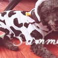 thumbnail image 3 of TELOLY Dog Clothes,Precise Tailoring Pet Pajamas,Skin-Friendly Material Comfortably Fits Pet鈥橲 Skin Pet Hoodies,Cow Print,S, 3 of 4